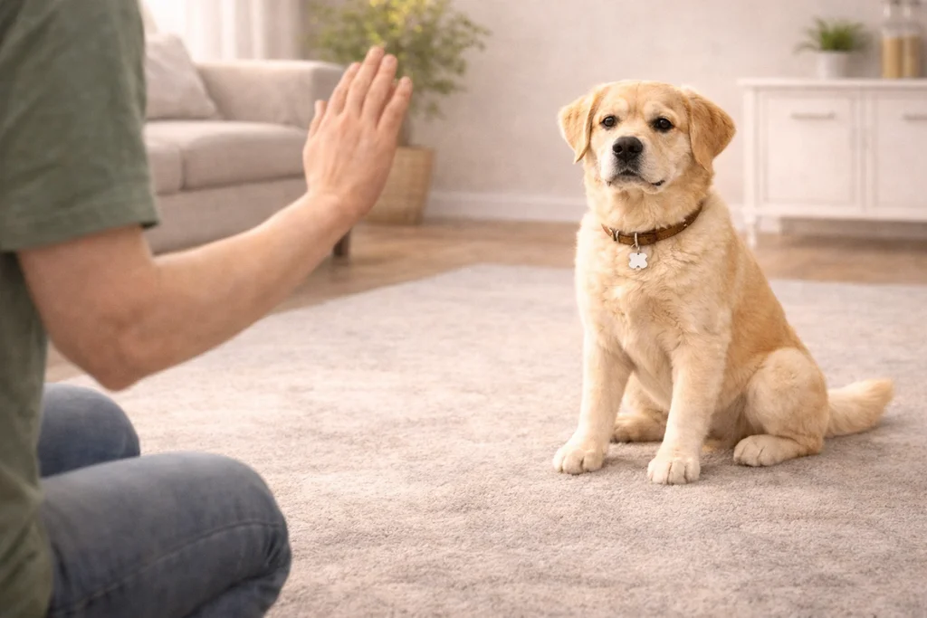 Apprendre le pas bouger à son chien