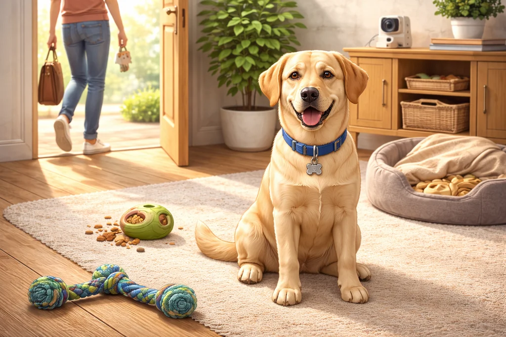 Apprendre à son chien à rester seul : méthode simple pour éviter les dégâts et les aboiements